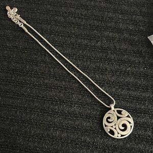 Brighton Silver Swirl Pendant Necklace